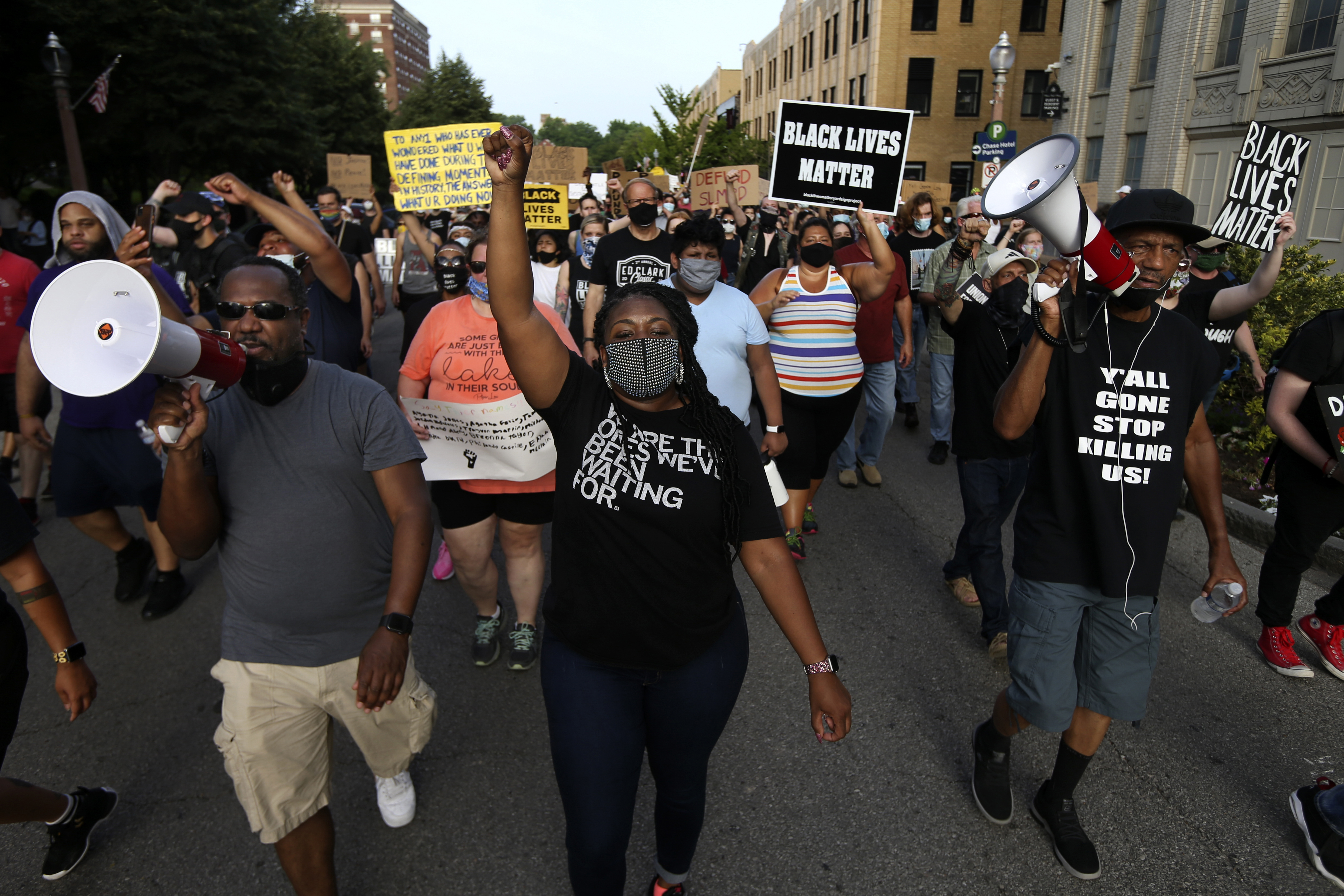 Frontline Ferguson protester
